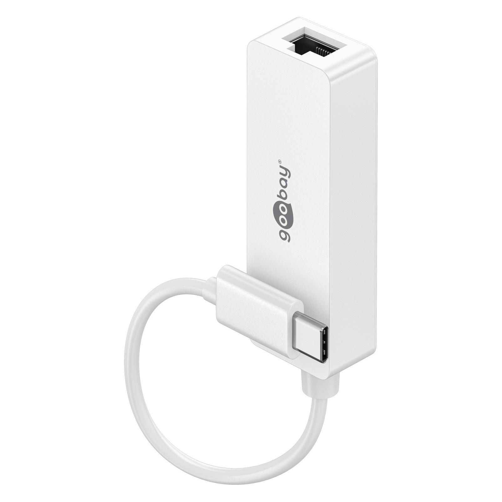 Goobay USB C Adapter (USB-C, RJ45 Gigabit Ethernet (1x)) (66255)