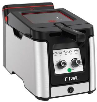 T-fal Advanced Odorless Deep Fryer With Immersion Element, 3.5 L Oil Capacity - Silver and Black - 3.5 Liter