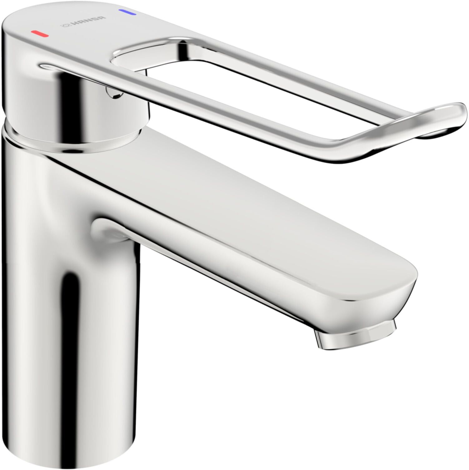 Waschtisch-Einhebelmischer HANSACLINICA Push-Open-Ablaufg., Ausl. 150mm, chrom (45222185)