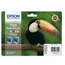 Epson T009 (C13T00940210) Druckerpatrone – tri-color – Originalprodukt (2er Pack)