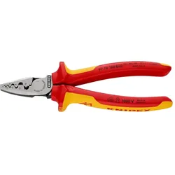 KNIPEX VDE-Crimpzange Adernendhülsen, 2-K, 180mm, 0,5-16mm