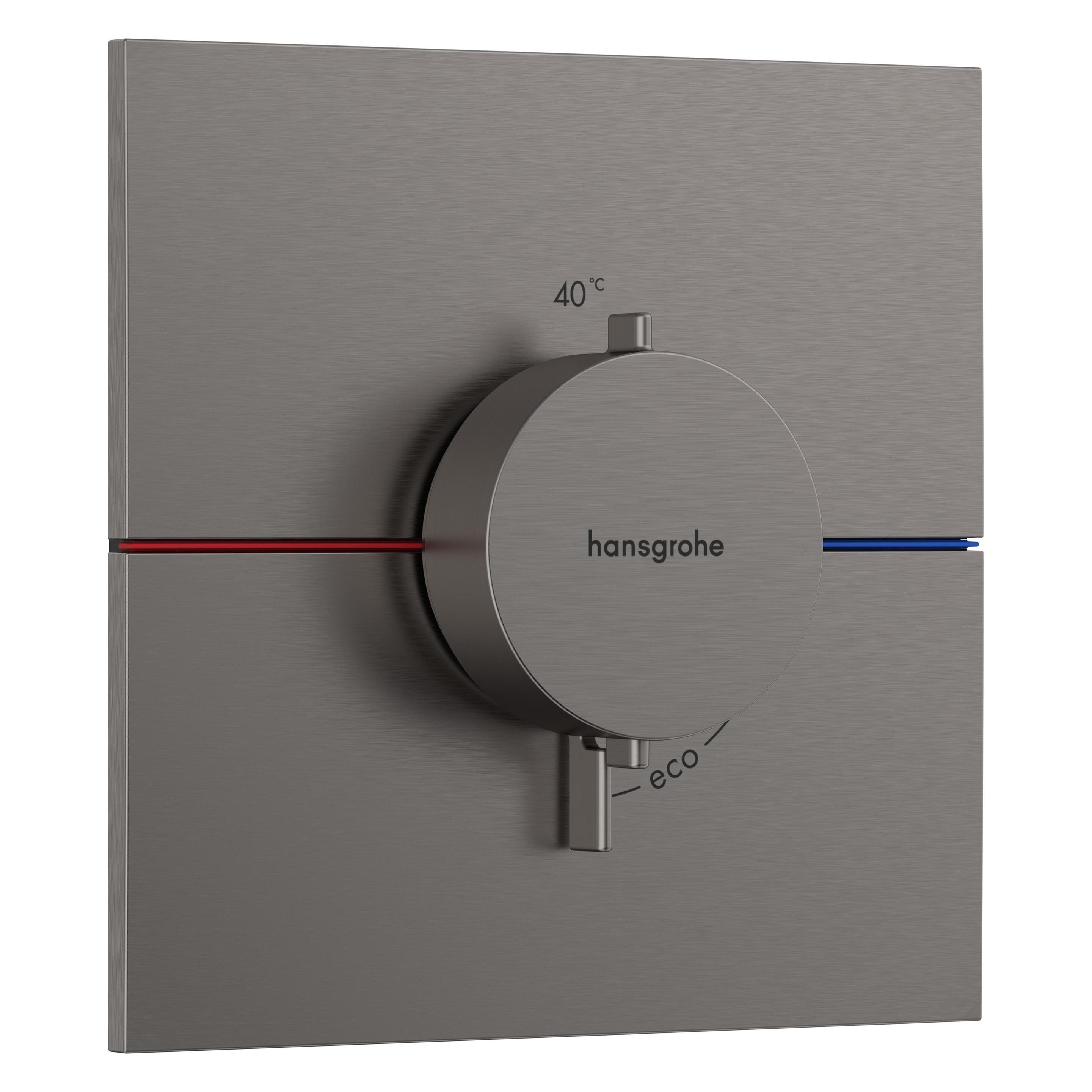 hansgrohe ShowerSelect Comfort E Thermostat, Unterputz, 1 Verbraucher, eckige Rosette, 15574 (15574340)