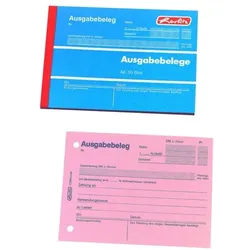 Herlitz Formularbuch »Ausgabebeleg« rosa, 14.8x10.5 cm