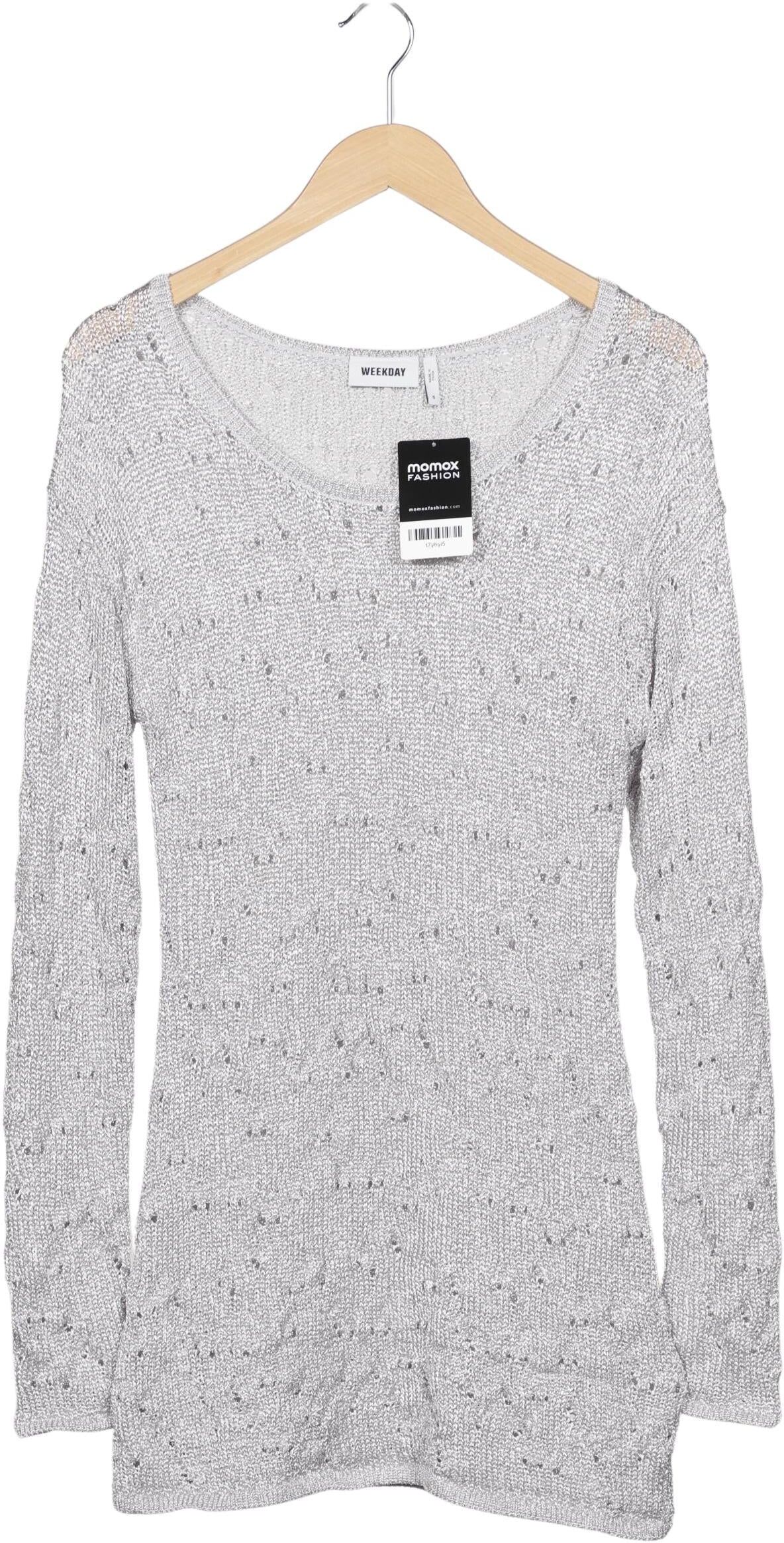 Weekday Damen Pullover, Grau, Gr. S, Synthetik - Second Hand