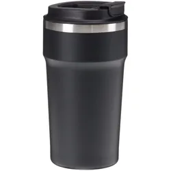 TRENDSHOP Isolierbecher Kaffeebecher Enjoy 500ml - schwarz