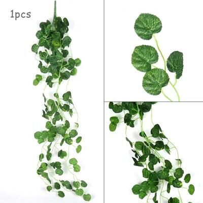 Inspire Essentials Artificial Ivy Garland Hanging Vine Green Leaf Wall Decor For Home Wedding And Party Styling e
