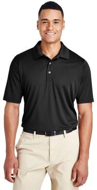 Team 365 TT51T Men's Tall Zone Performance Polo Shirt in Black size 4XLT   Polyester