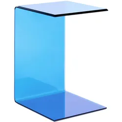 BEISTELLTISCH Sicherheitsglas Blau Lourdes