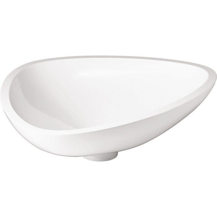 hansgrohe Waschschüssel Axor Massaud 42305000 60 cm, Mineralguss, weiss