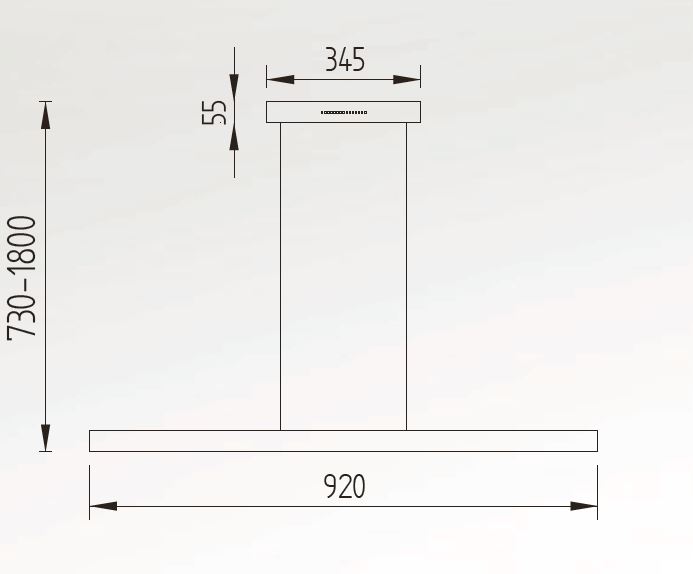 GKS Knapstein LED-Pendelleuchte RUNA 92cm schwarz Dynamic-White 51.489.07 4250035826717