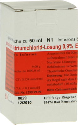 EIFELFANGO GmbH & Co. KG ISOTONISCHE NaCl Lösung 0,9% Eifelfango 50 ml 04032936