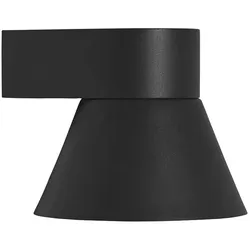 Nordlux Außenwandleuchte KYKLOP CONE, Down, IP54 IK05, 1x GU10, konischer Schirm, Metall / Glas, schwarz NORD-2318071003