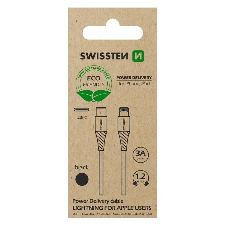 Swissten Datenkabel USB-C/Lightning 1,2M (ECO PACK) (1.20 m) (71505300ECO)