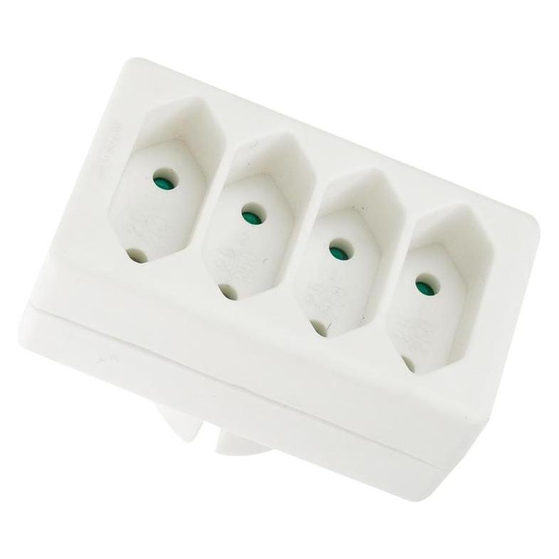 Velleman 4-Fach-Steckdosen-Verteiler - Für Euro-Stecker (4x) (EB14)