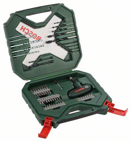 Bosch Accessories 2607010610 X-Line 54teilig Bohrer- und Bit-Sortiment Metall, Stein, Beton, Holz, Mauerwerk