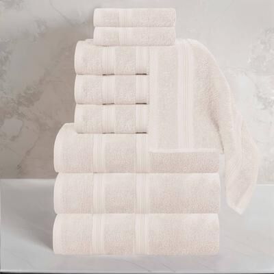 Superior Smart Dry Zero Twist Cotton 9-Piece Assorted Towel Set