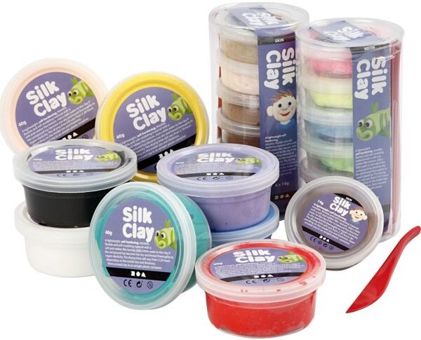 Silk Clay Modellermasse, Sæt, Ass.