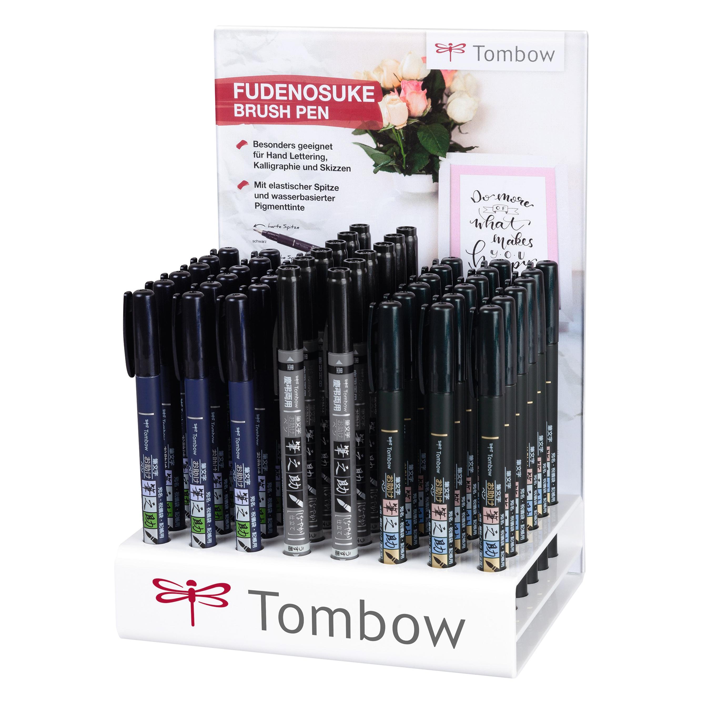 Tombow Kalligraphie-Stift WSTBHS48P Fudenosuke, Display (48x) (WS-TBHS-48P-A)