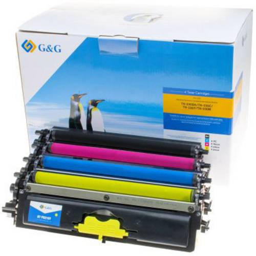 G&G Tonerkassette ersetzt Brother TN-230BK, TN-230C, TN-230M, TN-230Y Kompatibel Schwarz, Magenta, Cyan, Gelb 2200 Seiten
