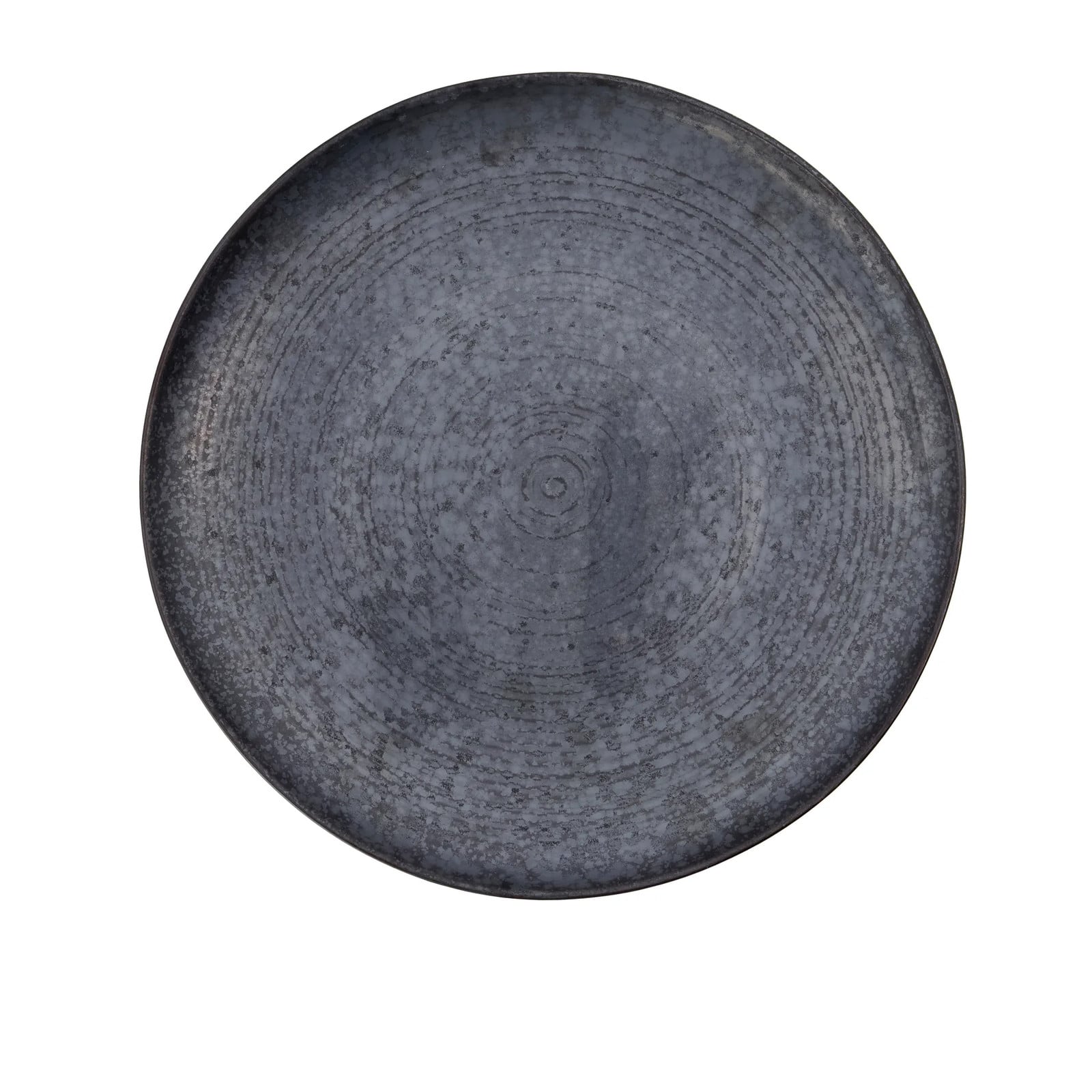 House Doctor Pion ronde serveerschotel zwart-bruin Ø36 cm