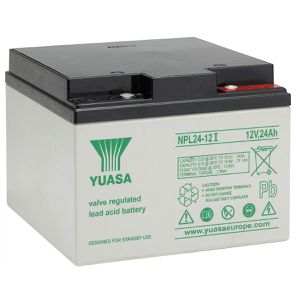 Yuasa AGM-Batterie NPL24-12I, 12 V, 24 Ah, M5 Anschluss