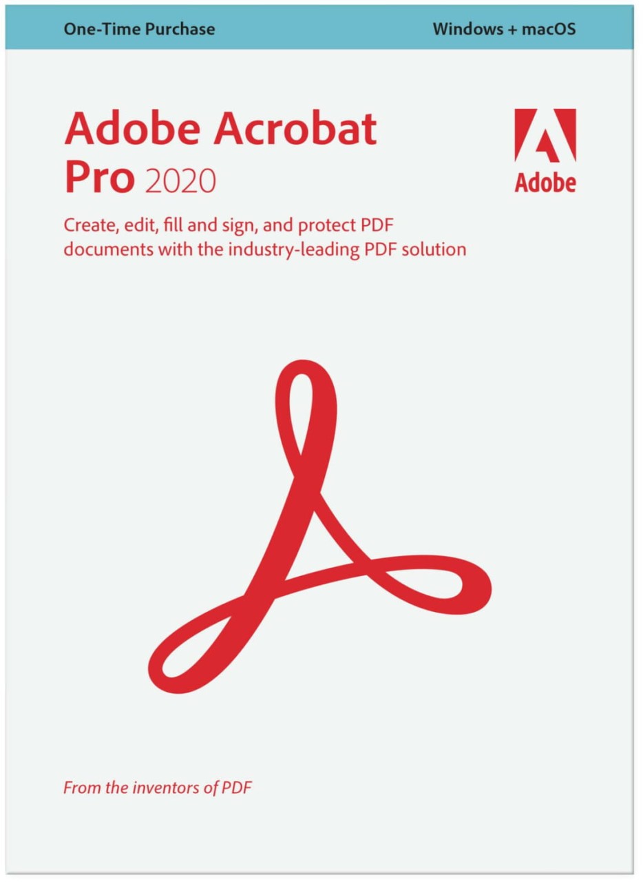 Adobe Acrobat Pro 2020 Win/ Mac Windows 65310996