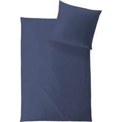 Hefel Bettwäsche Classic Uni blau Nackenrolle 15x40 cm