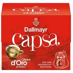 Dallmayr Kaffeekapseln »Crema d'Oro Schümli« 10 Stück schwarz