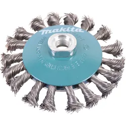Makita Kegelbürste, 115 mm - gezopft - verzinkter Stahl - M14 - D-39883