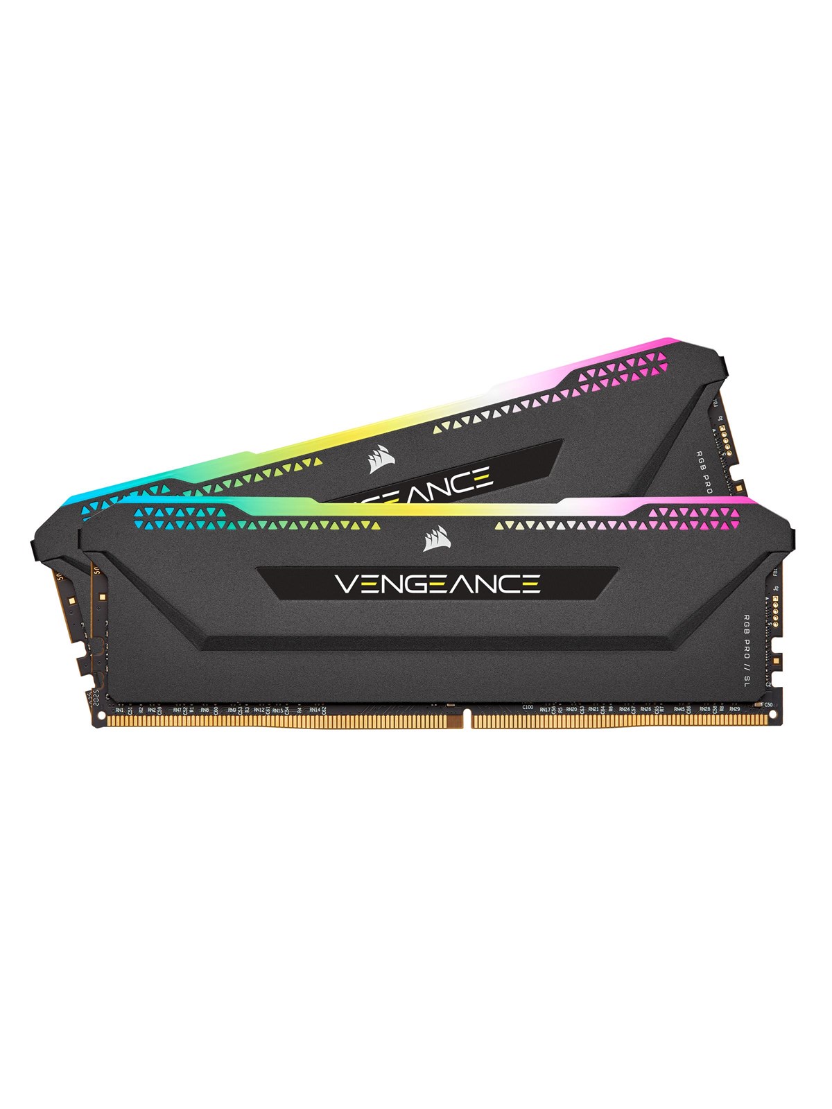 Corsair Vengeance RGB PRO SL DDR4-3200 - 16GB - CL16 - Dual Channel (2 pcs) - Intel XMP - Schwarz mit RGB
