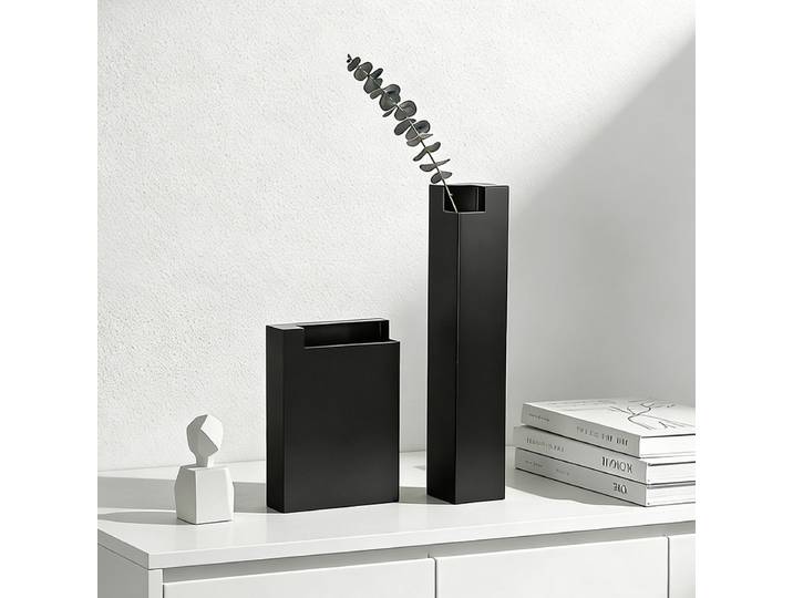 Vases modernes et simples, vases en métal créatifs, ornements, bouteilles à fleurs, accessoires de décoration pour le salon et le bureau