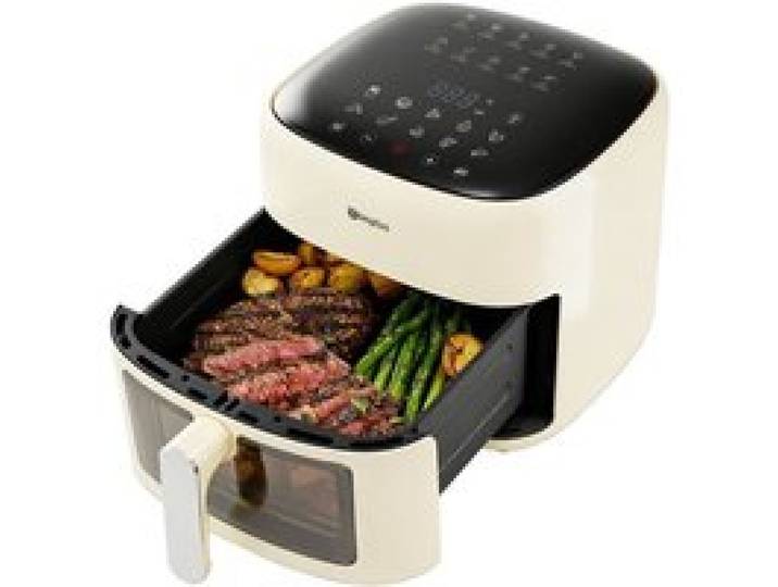 Air Fryer 6.5L Friteuse À Air Chaud Fenetre Visible Beige