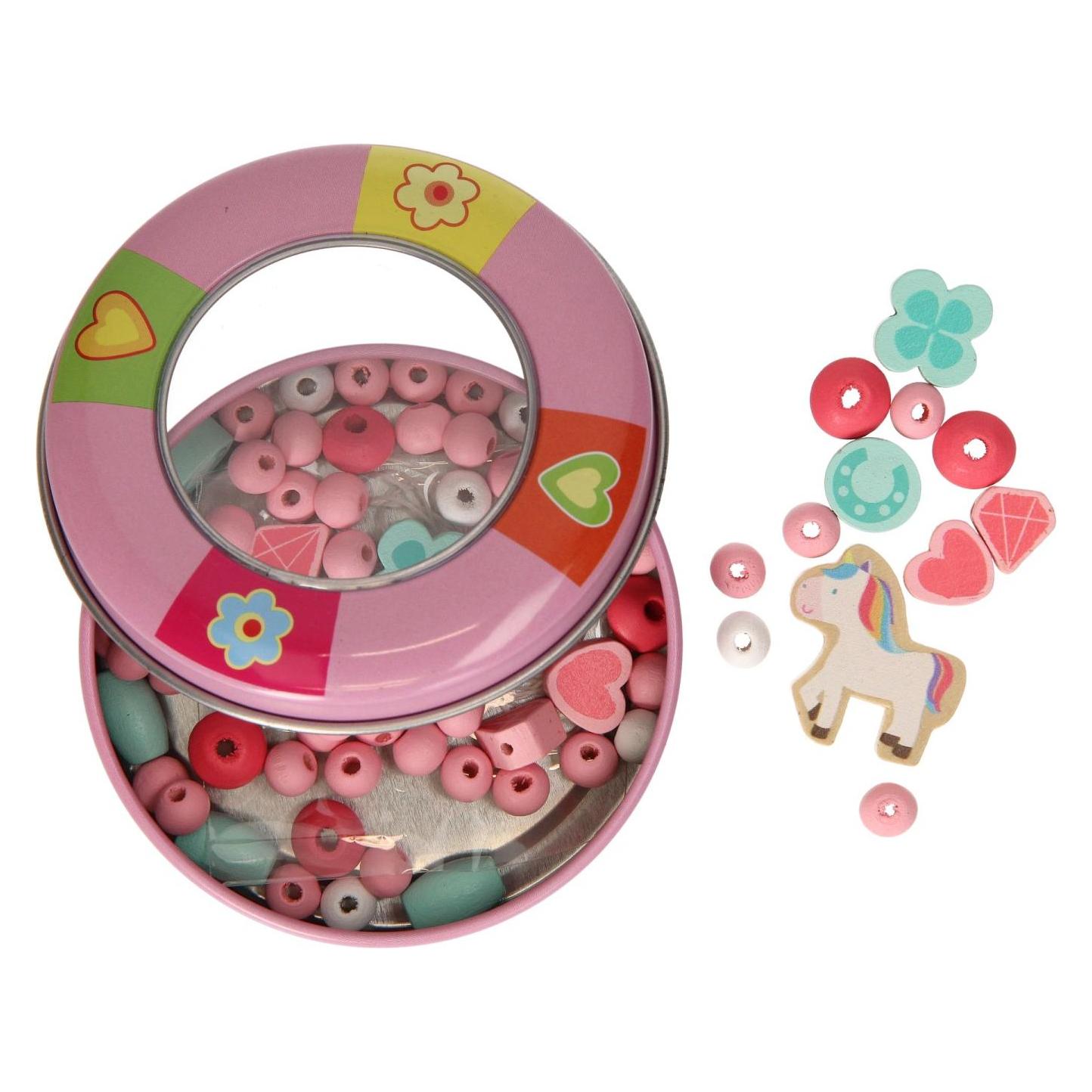 Holzperlen-Set Einhorn (39538186)