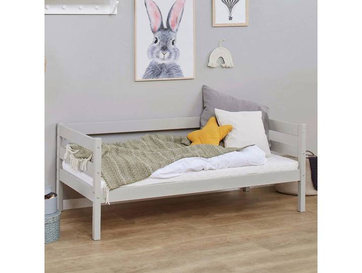 Kinder-/Jugenbett Comfort grau, LF: ca. 70x160 cm