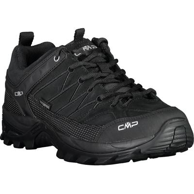 Wanderschuh CMP "RIGEL LOW WP TREKKING SHOES", Herren, Gr. 45, Synthetik, schwarz (nero, nero), Leder, Schuhe Wanderschuh, wasserdicht, Topseller