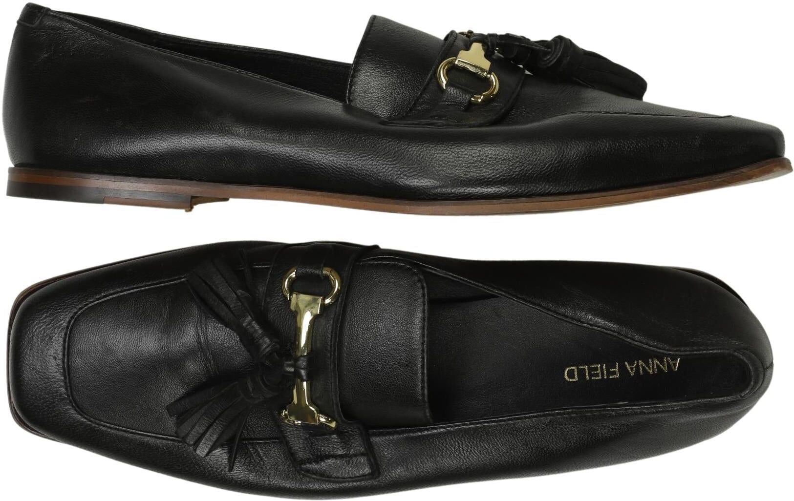 Anna Field Damen Halbschuh, Schwarz, Gr. EU 41, Leder - Second Hand