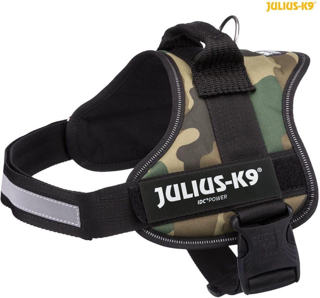 TRIXIE Julius-K9® IDC Powergeschirr®, M / 0: 58–76 cm / 40 mm, camouflage