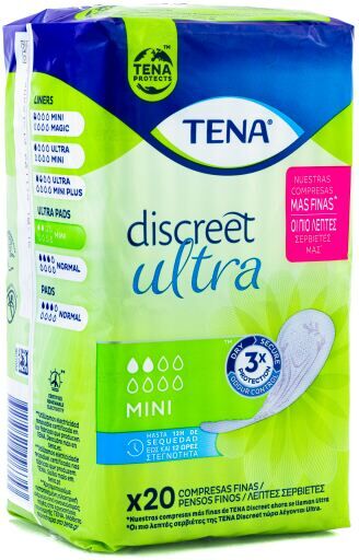 Tena Discreet Ultra Mini Compresas 20 uds