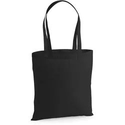 Westford Mill Baumwolltasche Einkaufstasche W201 black 38 x 42 cm