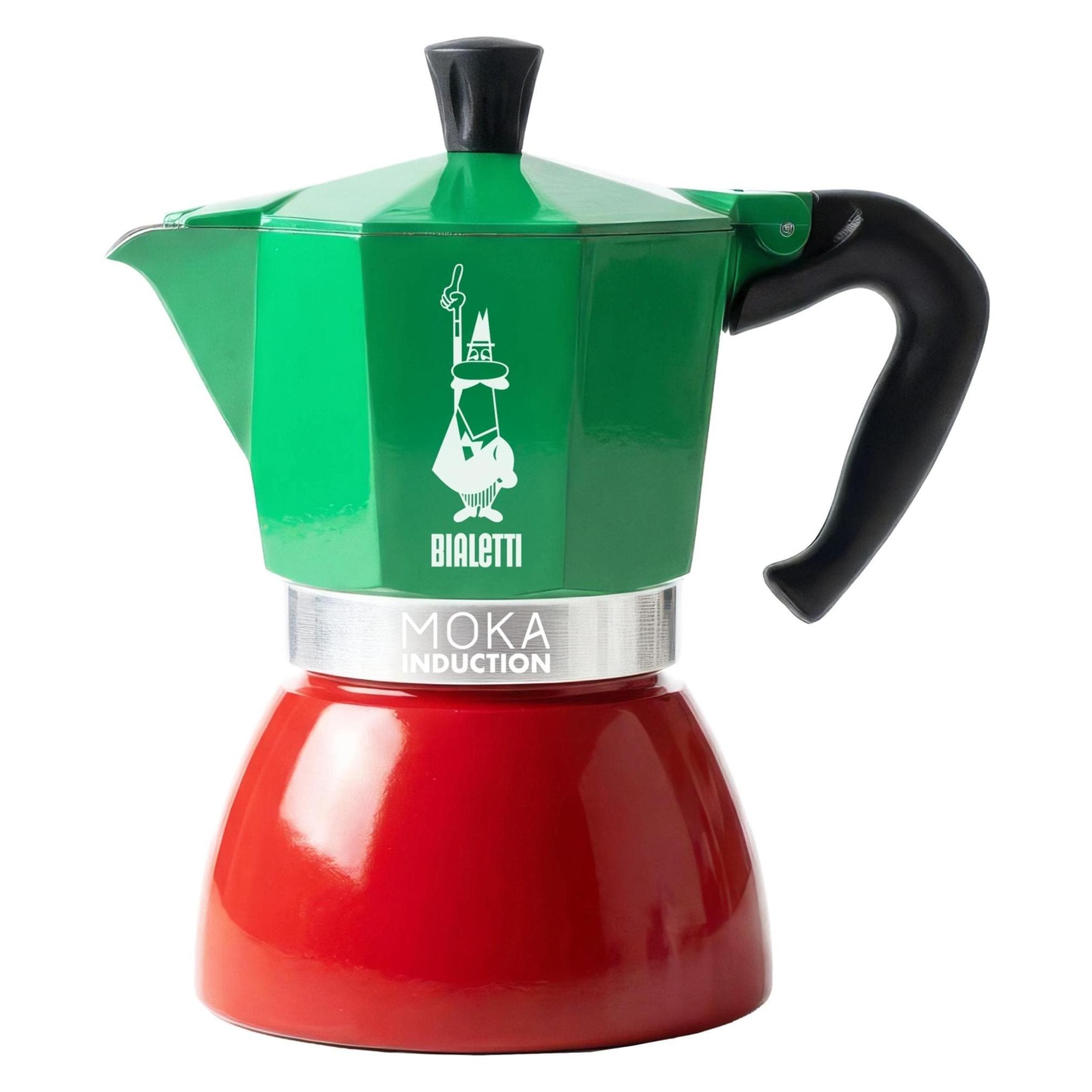 Bialetti Espressokocher New Moka, Italia, 6 Tassen (6 Tassen) (0007404)