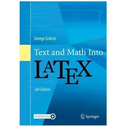 Text and Math Into LaTeX, Fachbücher von George Gratzer