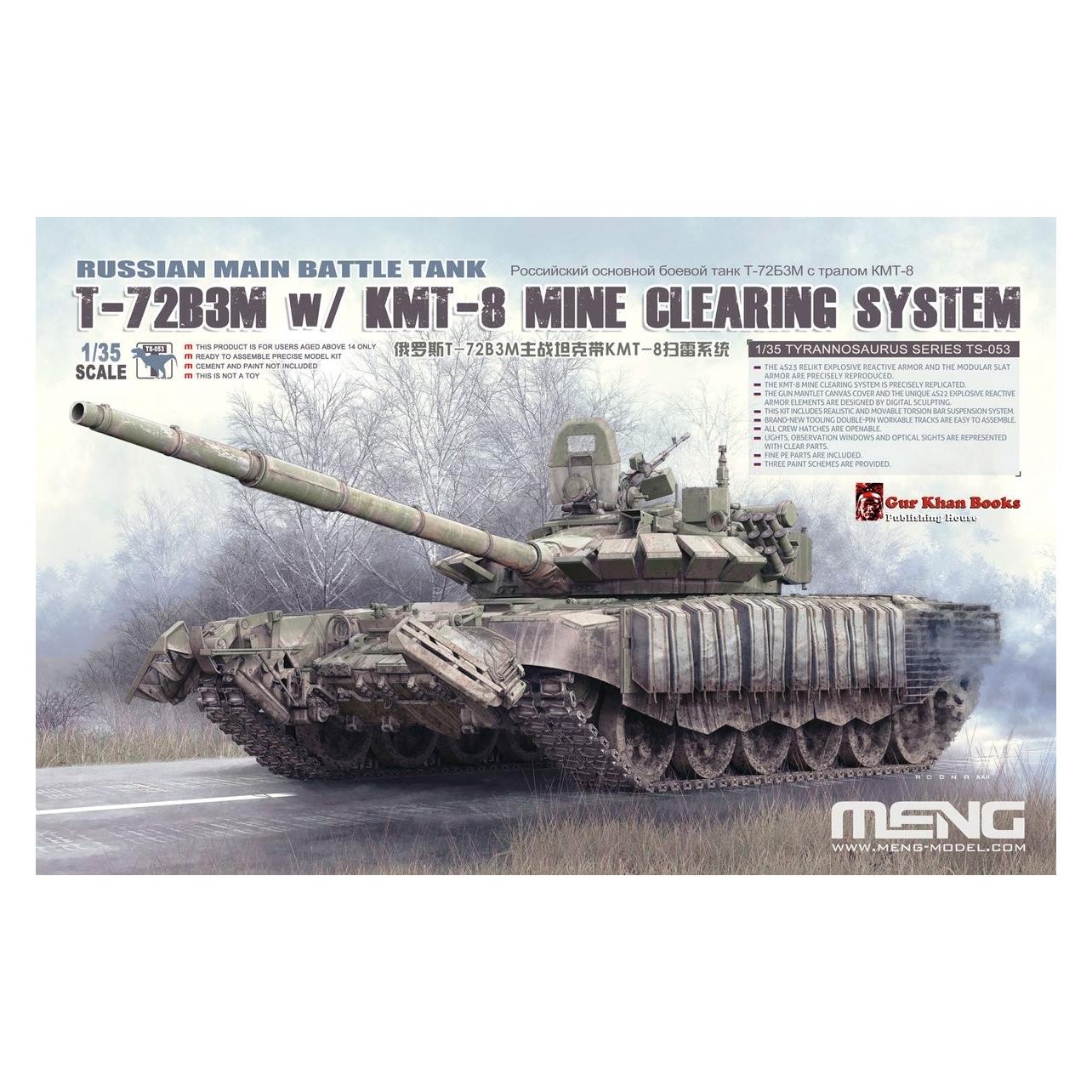 Meng-Model Russian Main Battle Tank T-72B3M w/ KMT-8 Mine Clearing System (TS-053)