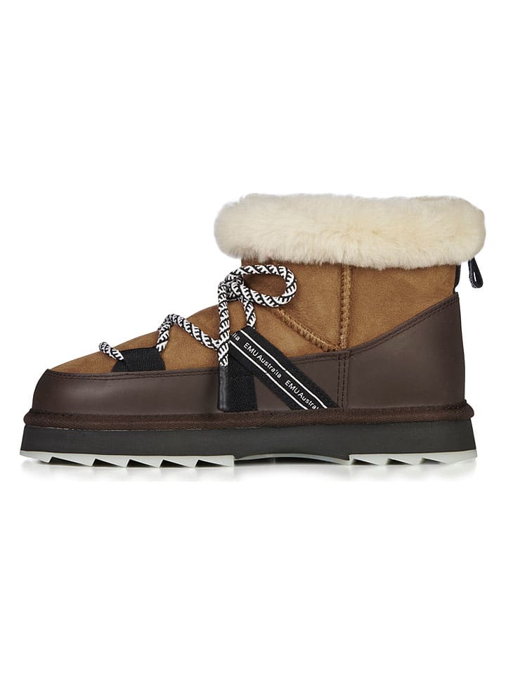 EMU Australia Leder-Winterboots in Braun/ Camel - 36