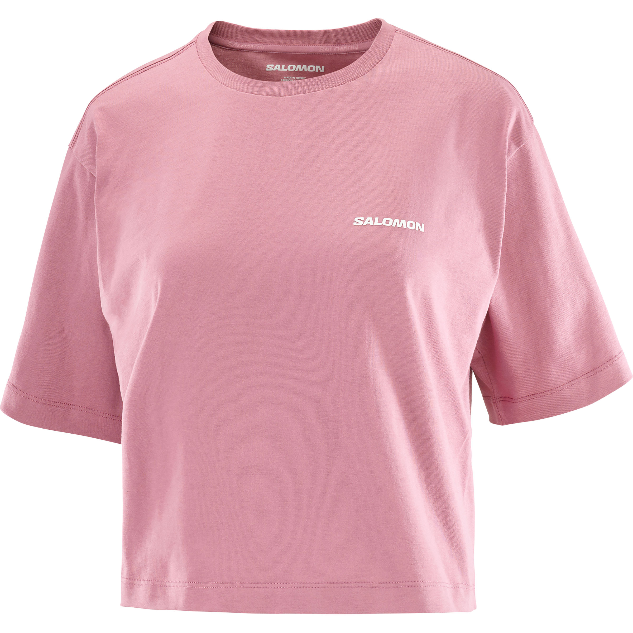 Salomon Short Relaxed Damen T-Shirts rosa Größe L Lifestyle Hautfreundlich