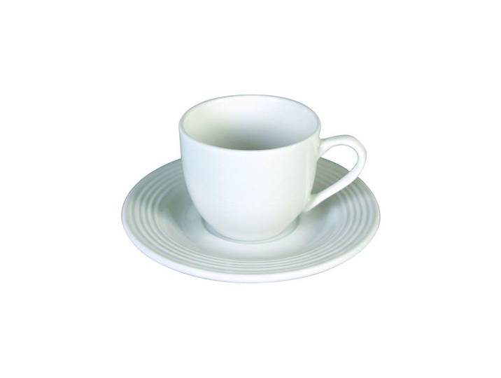 Espressotasse Tognana Circles 100 ml, 6 Stück , weiss (weiß), 100ml, 6, Porzellan, Trinkgefässe, Espressotasse, Spülmaschinenfest, Mikrowellenfest