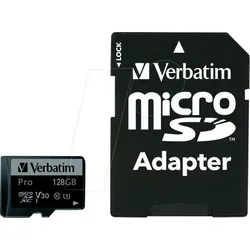 VERBATIM 47044 - MicroSDXC-Speicherkarte 128GB, Verbatim, Class 10, U3