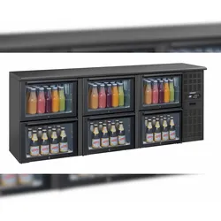 Barkühlschrank 3 x 2 Glas Schubladen CAB32TV Casselin