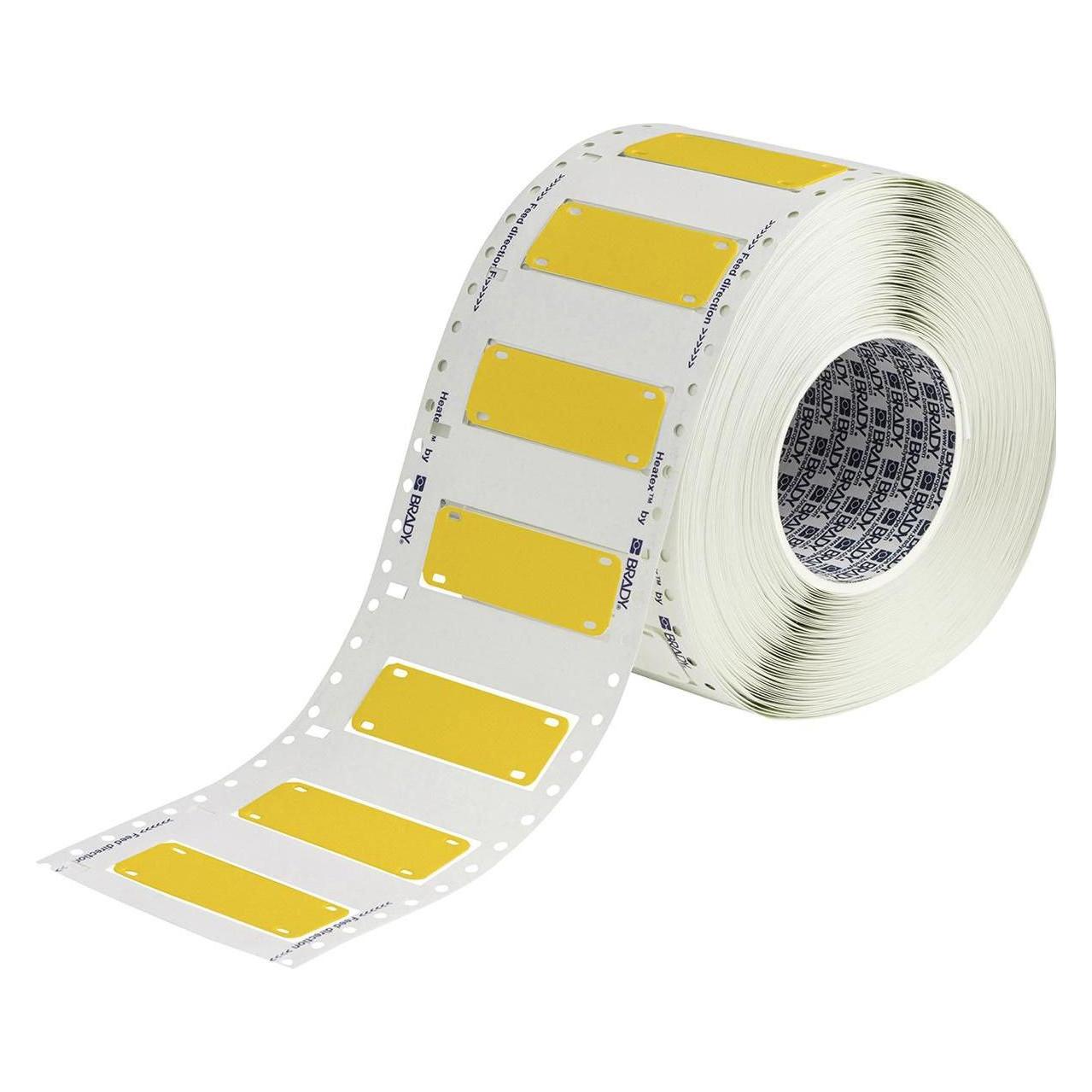 Brady HCM-75x25-7643-YL, Heatex Schilder, Gelb, 75 x 25 mm, 76er Kern, (500 St.) (75 mm) (HCM-75X25-B7643-YL)