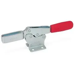 Schnellspanner horizontal, Stahl, Spannhebel horizontal, mit waagrechtem Fuß (820-130-M)