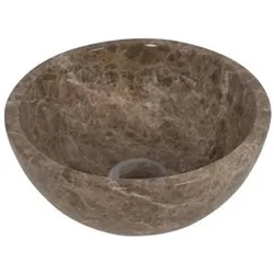 Plieger, Babybadewanne, Mini Round Wabe - 26x26x12cm - Marmorbraun